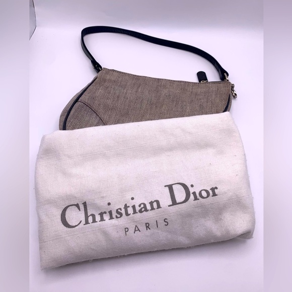 Christian Dior Denim Saddle Pochette-Rare Vintage - Picture 4 of 8